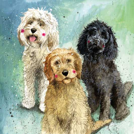 COCKAPOOS BLANK CARD AC745