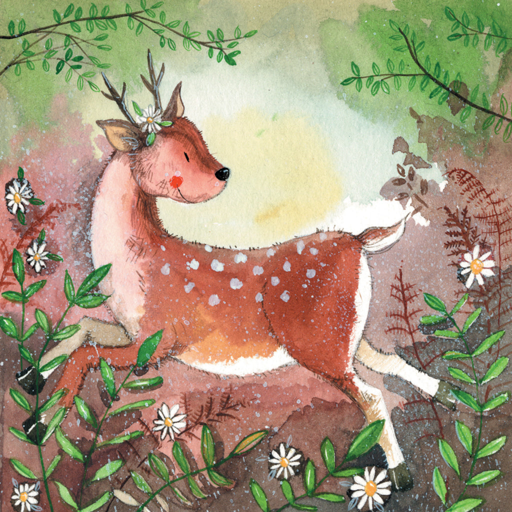 FOREST DEER BLANK CARD AC750