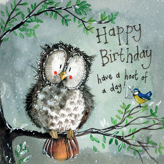 HOOT OF A DAY BIRTHDAY CARD AC770