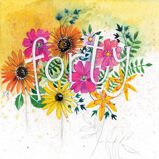 FORTY BIRTHDAY CARD AC772