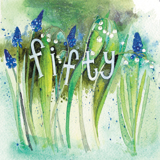 FIFTY BIRTHDAY CARD AC773