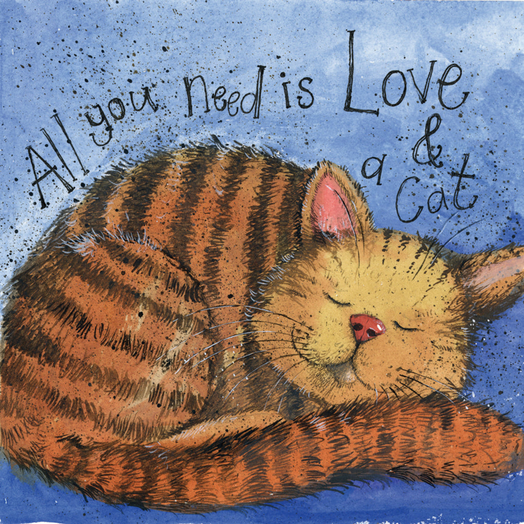 LOVE & A CAT CARD AC785