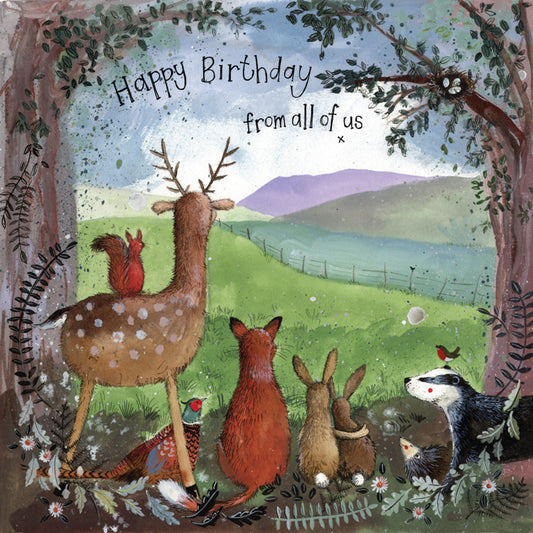 FOREST FRIENDS BIRTHDAY CARD AC791