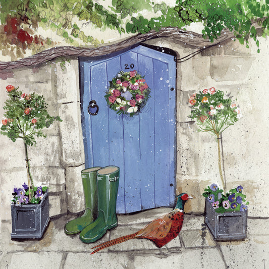 COTTAGE DOOR BLANK CARD AC797