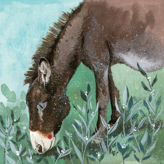 DONKEY MEADOW BLANK CARD AC798