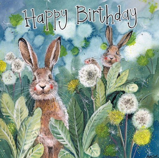 LITTLE RABBITS BIRTHDAY CARD AC813