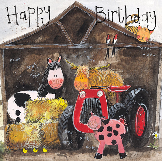 FARMYARD BIRTHDAY CARD AC825