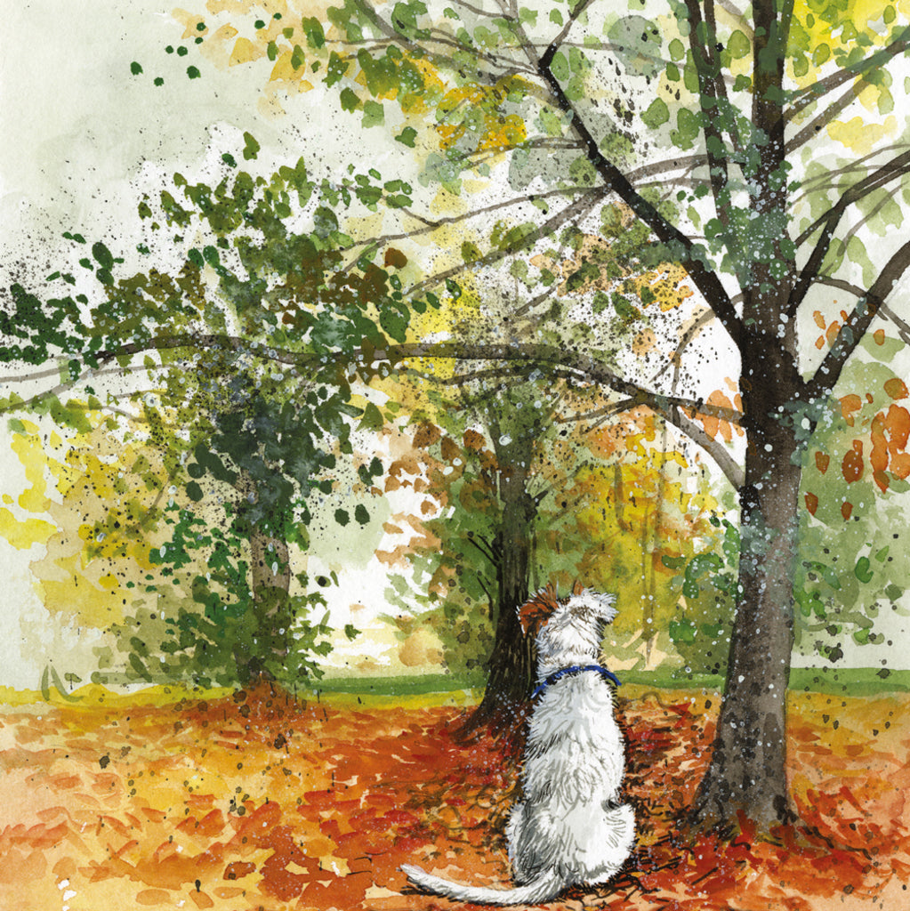 AUTUMN LEAVES BLANK CARD AC845
