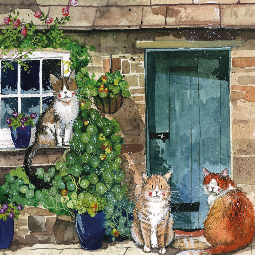 COTTAGE CATS CARD AC850