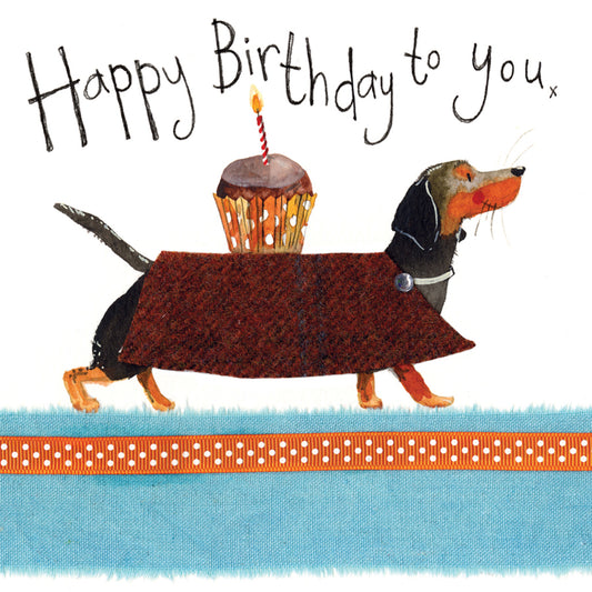 DACHSHUND BIRTHDAY CARD S65