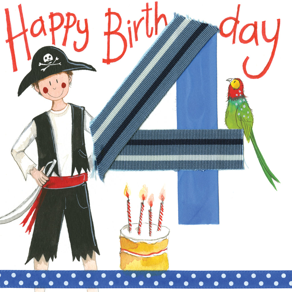 FOUR FOR A BOY 4TH BIRTHDAY S135