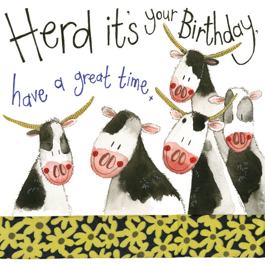DAIRY HERD BIRTHDAY CARD S166