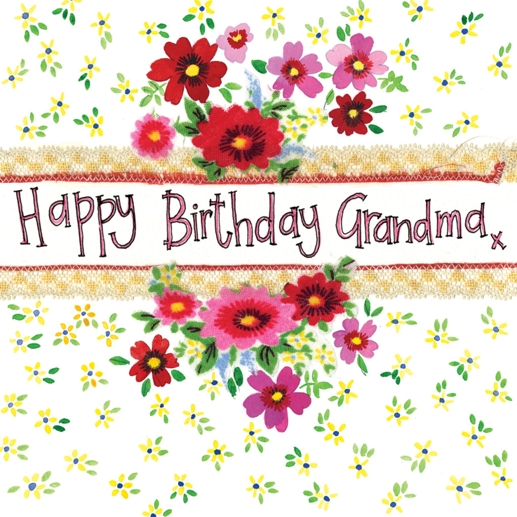 GRANDMA FLORAL BIRTHDAY CARD S223