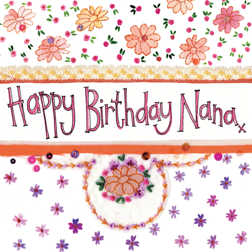 NANA FLORAL BIRTHDAY CARD S224