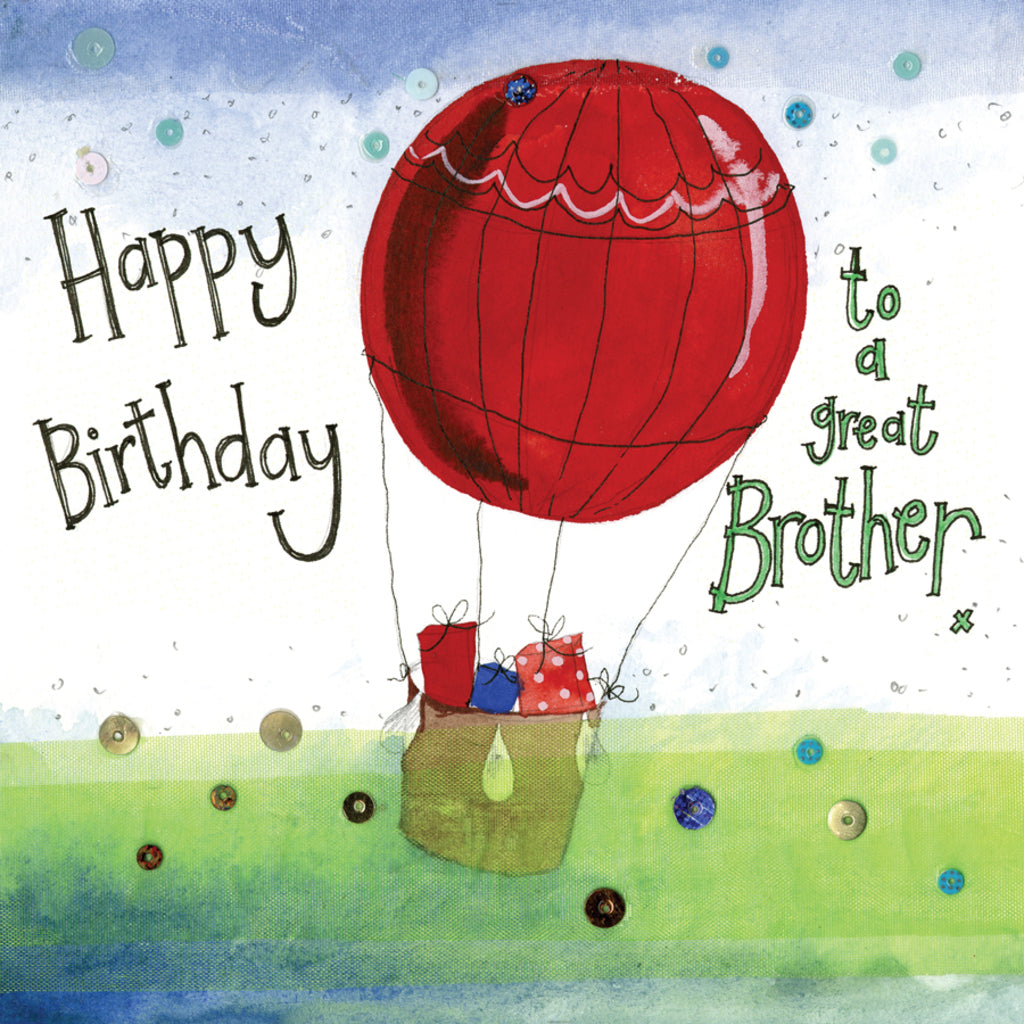 BROTHER BALLOON BIRTHDAY CARD S252