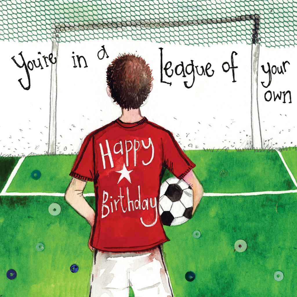 FOOTBALLER BIRTHDAY CARD S278