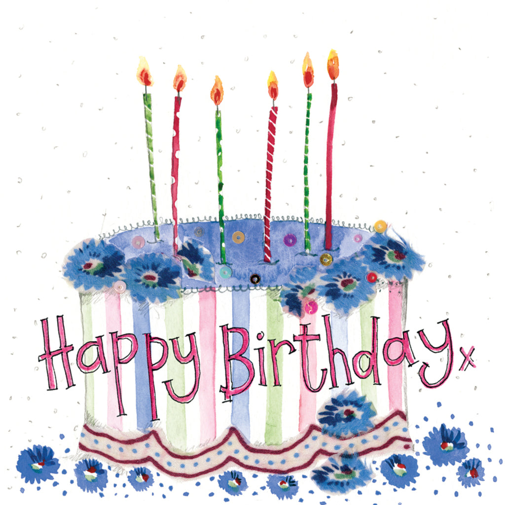 CAKE & CANDLES BIRTHDAY CARD S287