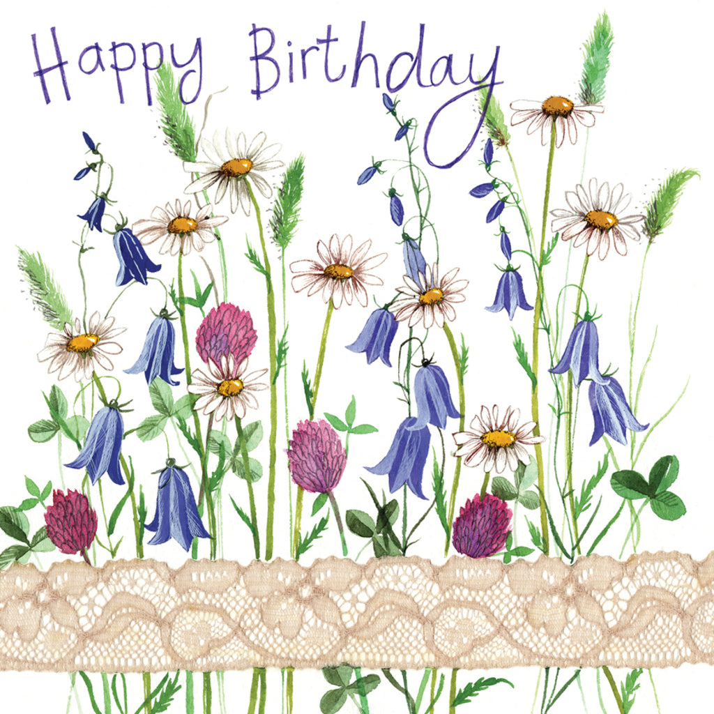 COUNTRY FLOWERS BIRTHDAY CARD S336