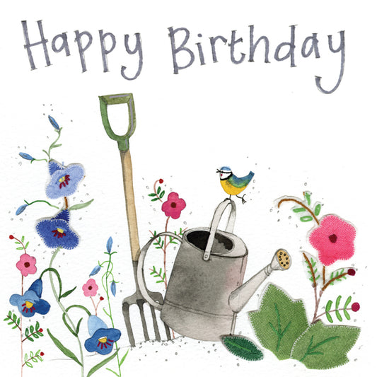 BIRTHDAY GARDENING SPARKLE CARD S383