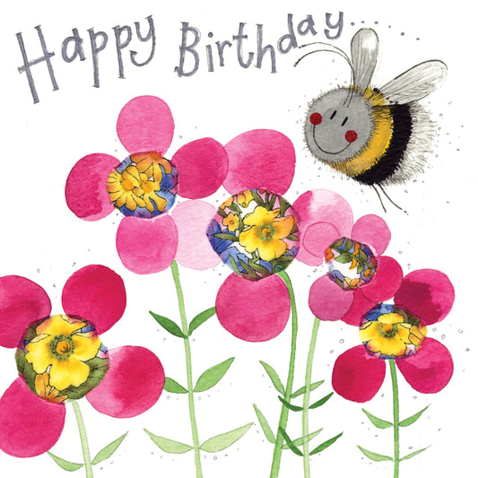 BIRTHDAY BUZZ SPARKLE CARD S384
