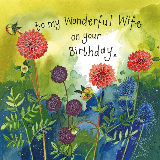 DAHLIA & SEA HOLLY WIFE CARD S447