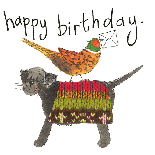 DOG AND GAME BIRTHDAY CARD LS24