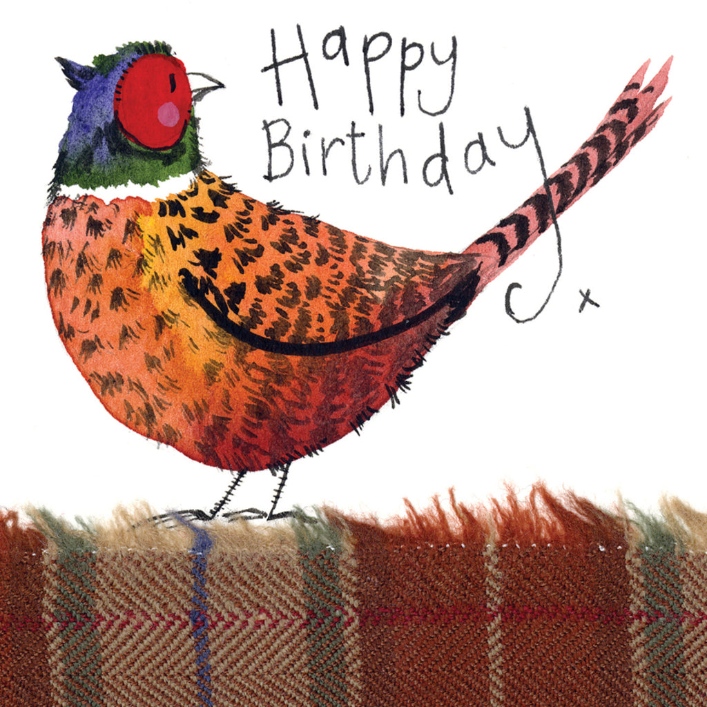 PHEASANT BIRTHDAY CARD LS34