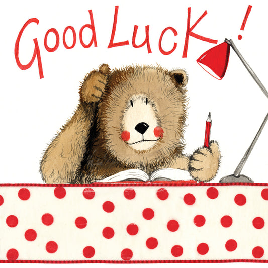 LUCKY BEAR GOOD LUCK CARD LS76