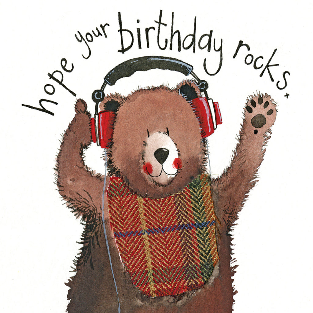 HEADPHONES BIRTHDAY CARD LS83