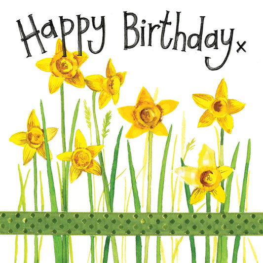 DAFFODILS BIRTHDAY CARD LS106