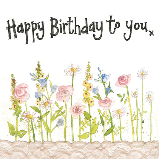 MEADOW FLOWERS BIRTHDAY CARD LS110