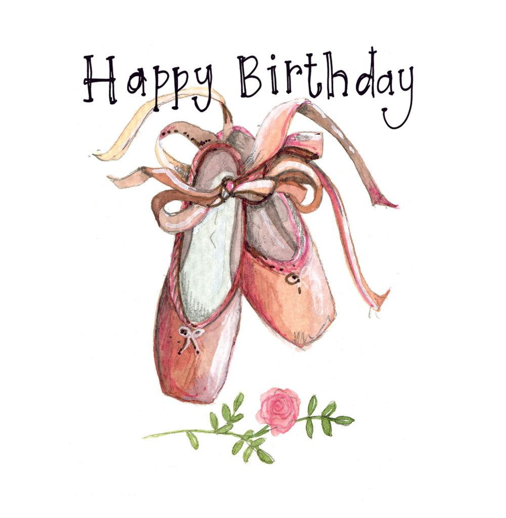 BALLET SHOES CARD LS180
