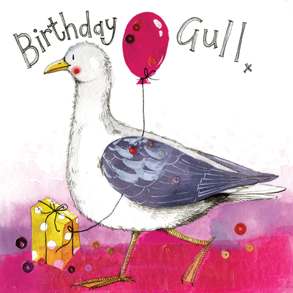 BIRTHDAY GULL CARD W05