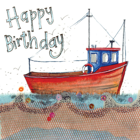 FISHING BOAT CARD LW03