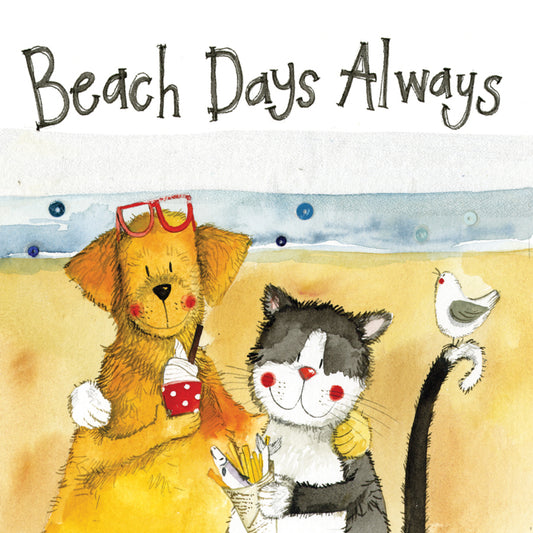BEACH DAYS ALWAYS CARD LW17