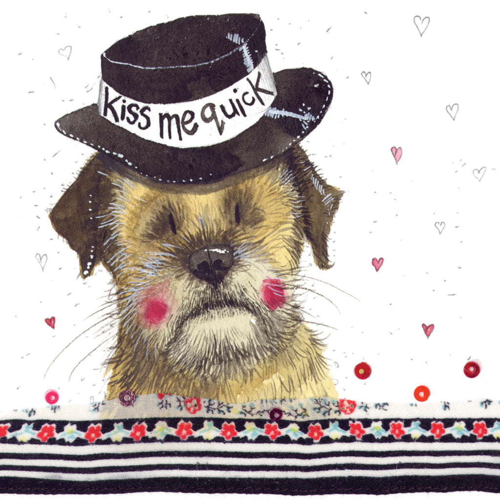 KISS ME QUICK CARD LW24