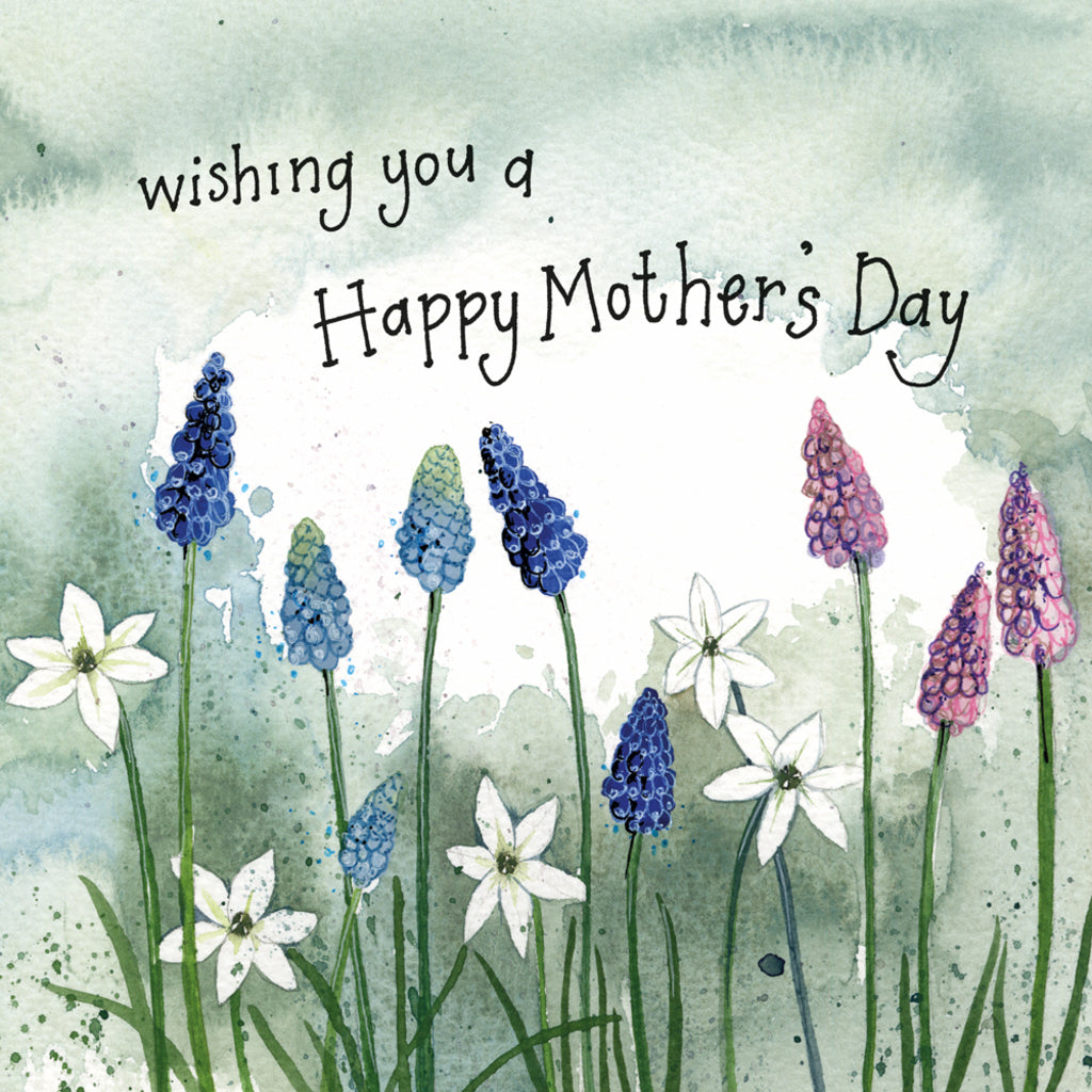 GRAPE HYACINTHS MOTHERS DAY CARD SPRS50