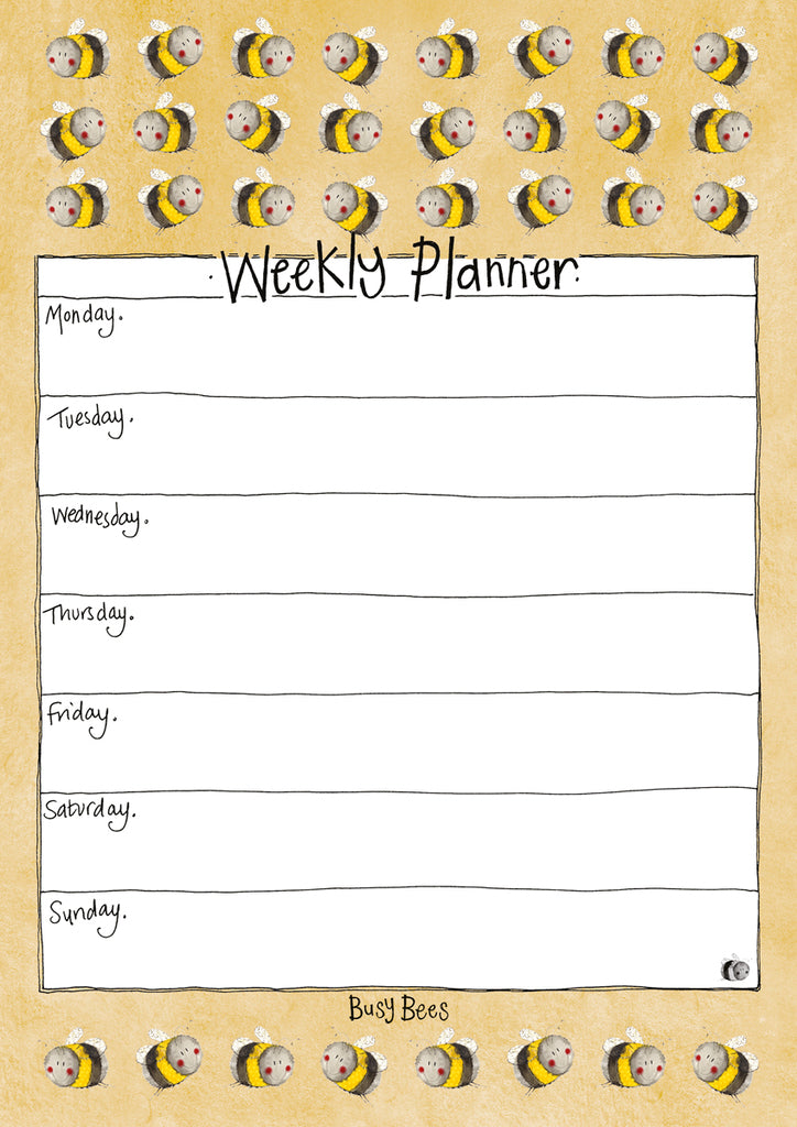 BUSY BEES WEEKLY PLANNER WP04