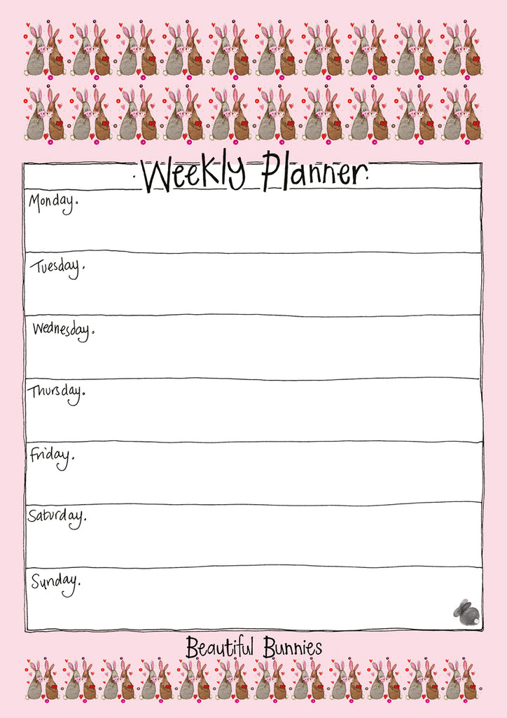 BEAUTIFUL BUNNIES WEEKLY PLANNER WP08