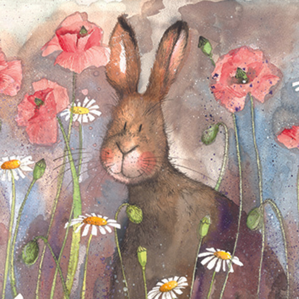 HARE AND POPPIES C46