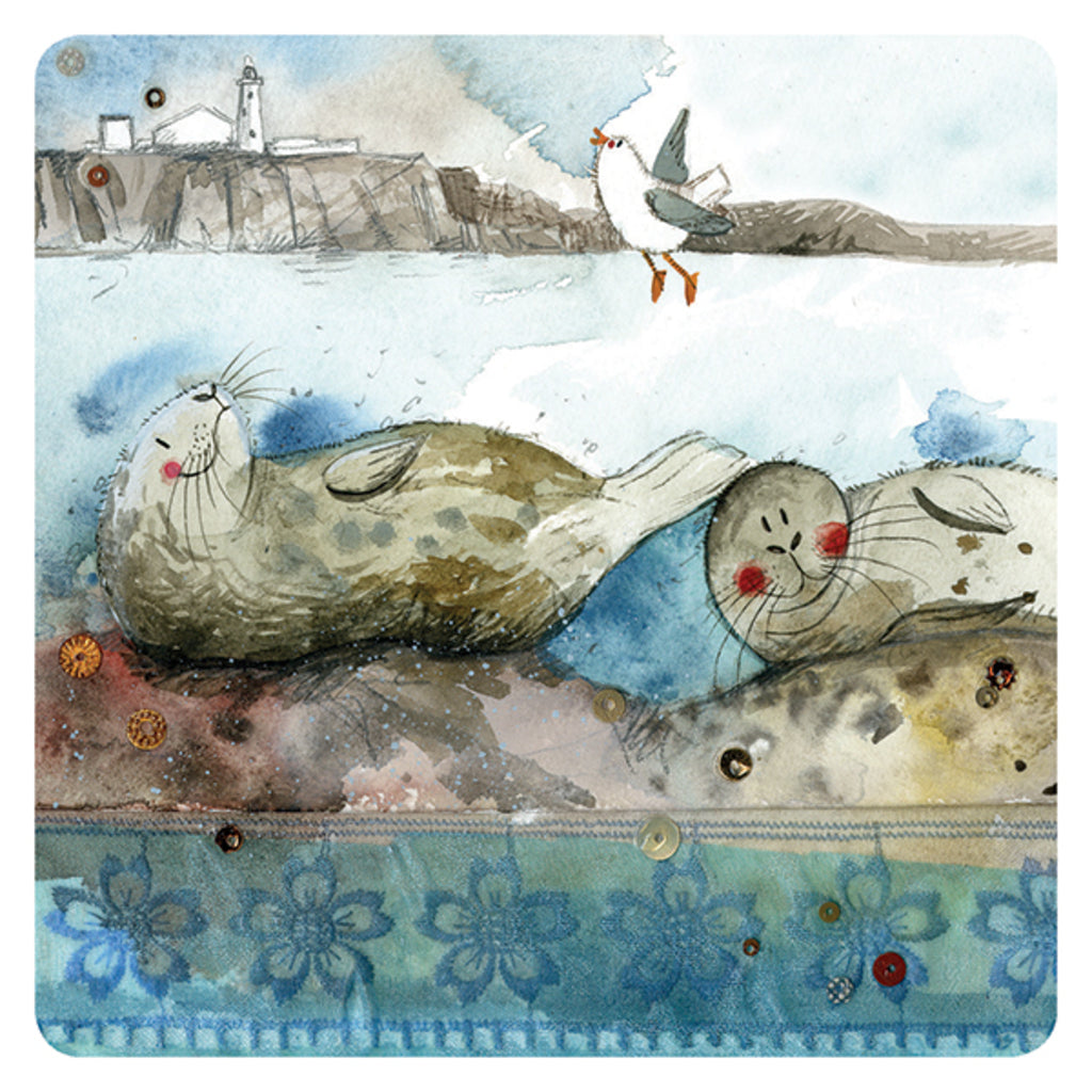 BATHING SEALS COASTER C130