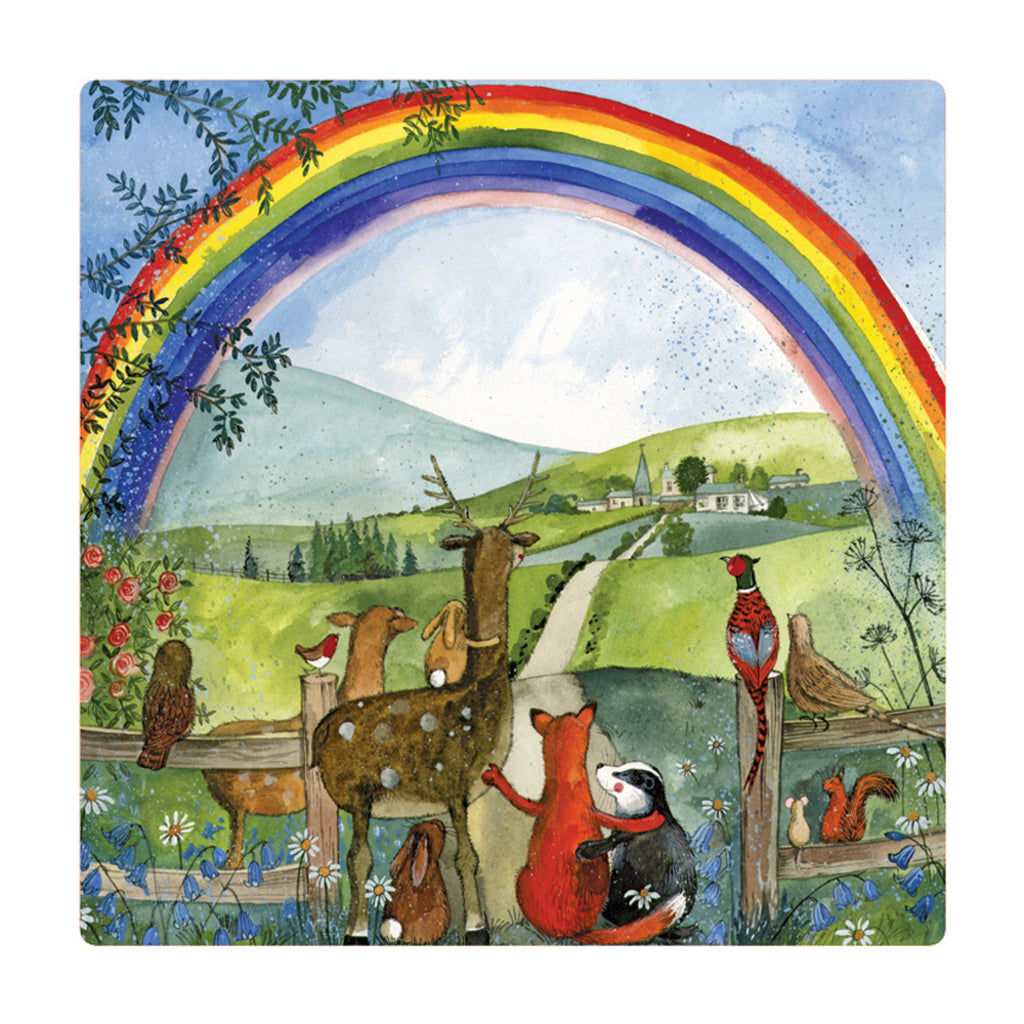 LOOKING FOR RAINBOWS FRIDGE MAGNET FM216