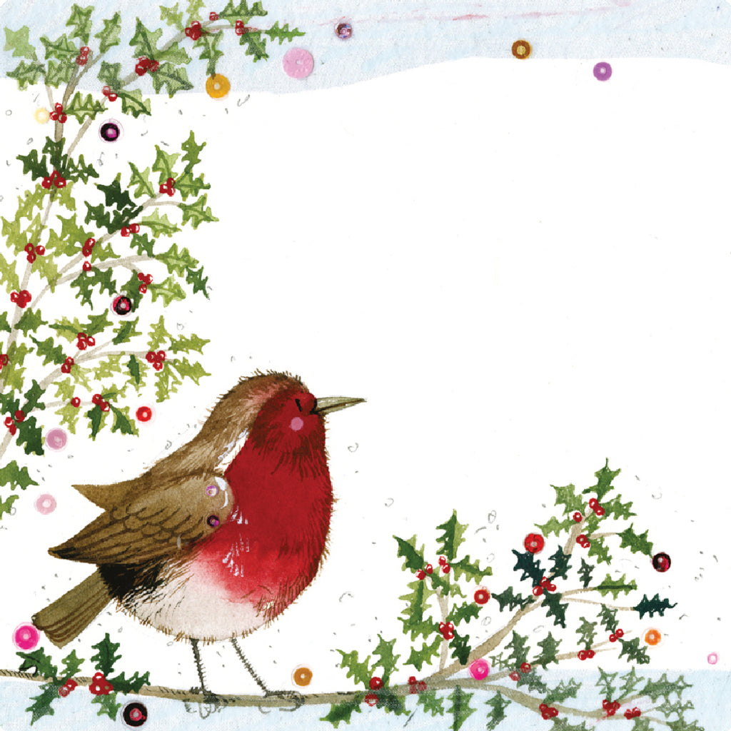 ALEX CLARK ROBIN CHRISTMAS COASTER XC04 264663 XC04 264663