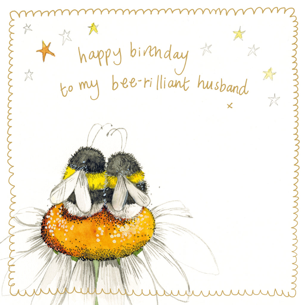 BEE HUSBAND SPARKLE CARD S509