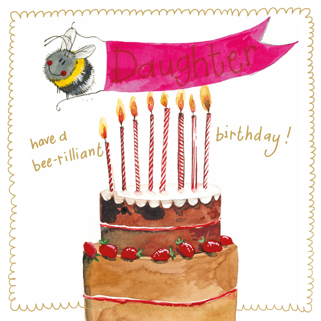 BEE DAUGHTER SPARKLE CARD S514
