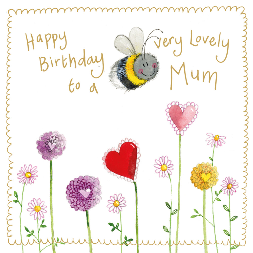 BEE MUM SPARKLE CARD S515