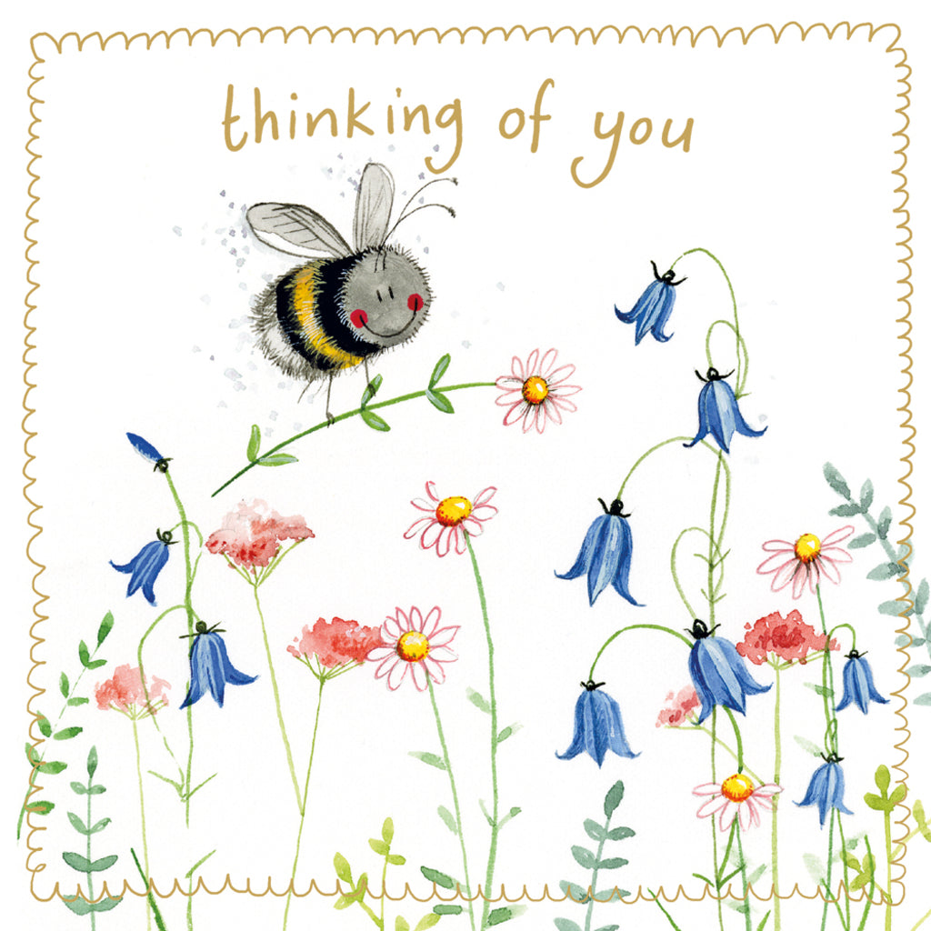 BEE THINKING OF YOU SPARKLE CARD S557