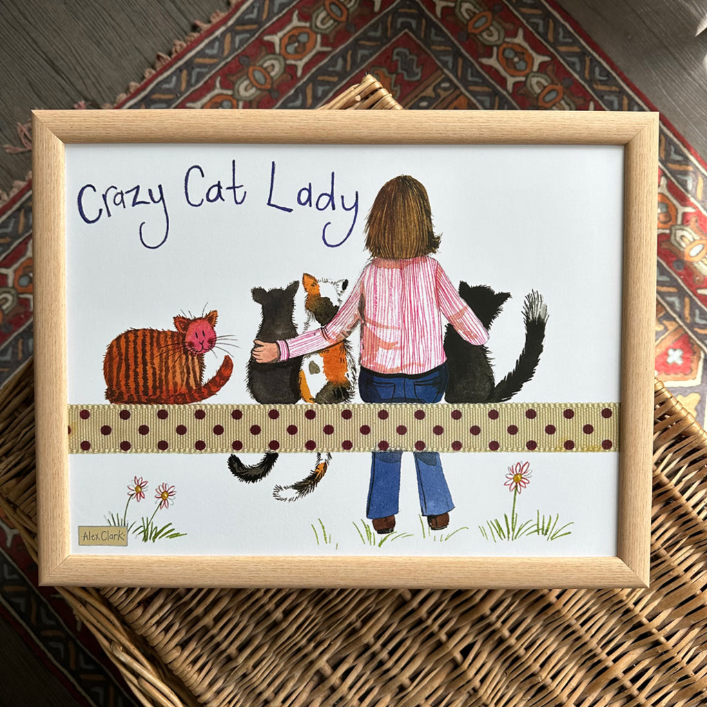 CRAZY CAT LADY LAP TRAY LP19