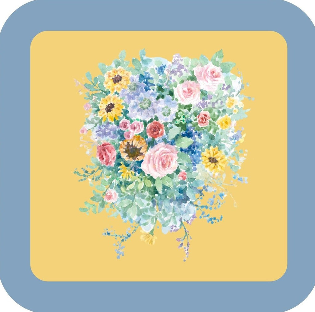 Carols Rose Garden Watercolor Floral Pop Flower Bouquet Drink Coaster 264942 2543 264942