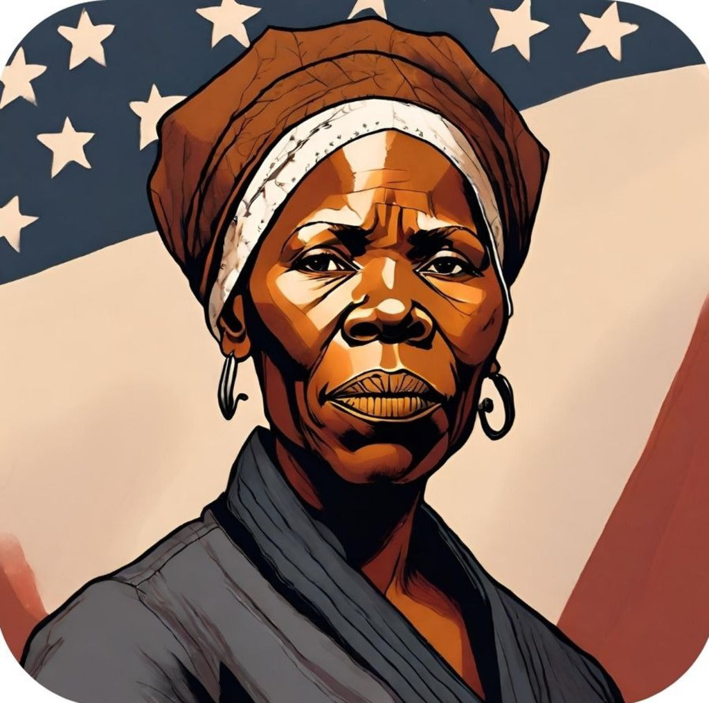 Harriet Tubman Underground Railroad Conductor Black History V1 Drink Coaster 265001 2576 265001
